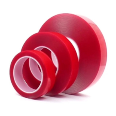 Double Sided PET 4965 Red Liner Clear Polyester Film Strong Acrylic Adhesive Tape