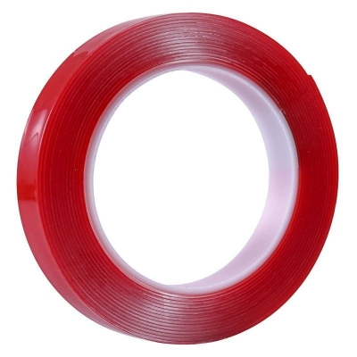High Clear Transperant Red Release Liner Foam Double Sided Acrilic Tape