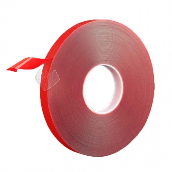 Acrylic Very High Bond Red Film Clear Tape