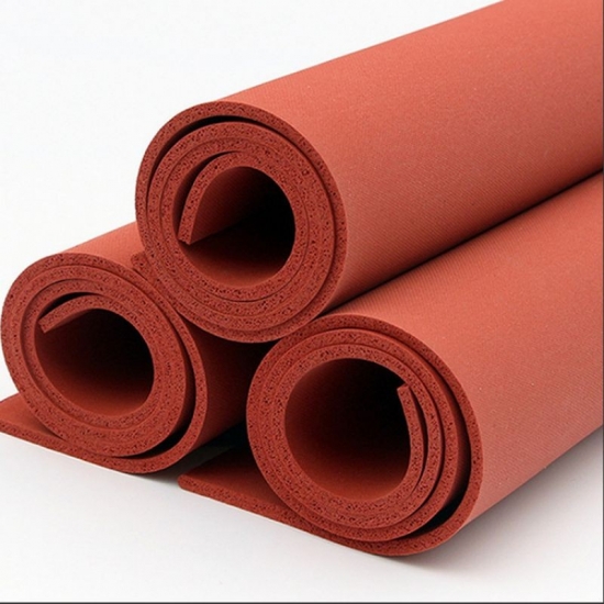 Ultra-Thin Red Silicone Rubber Foam Sheet